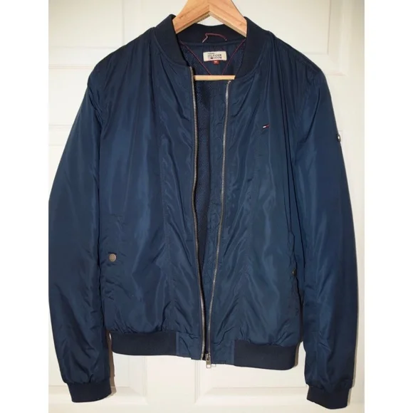 Tommy hilfiger hot sale bomber jacket navy